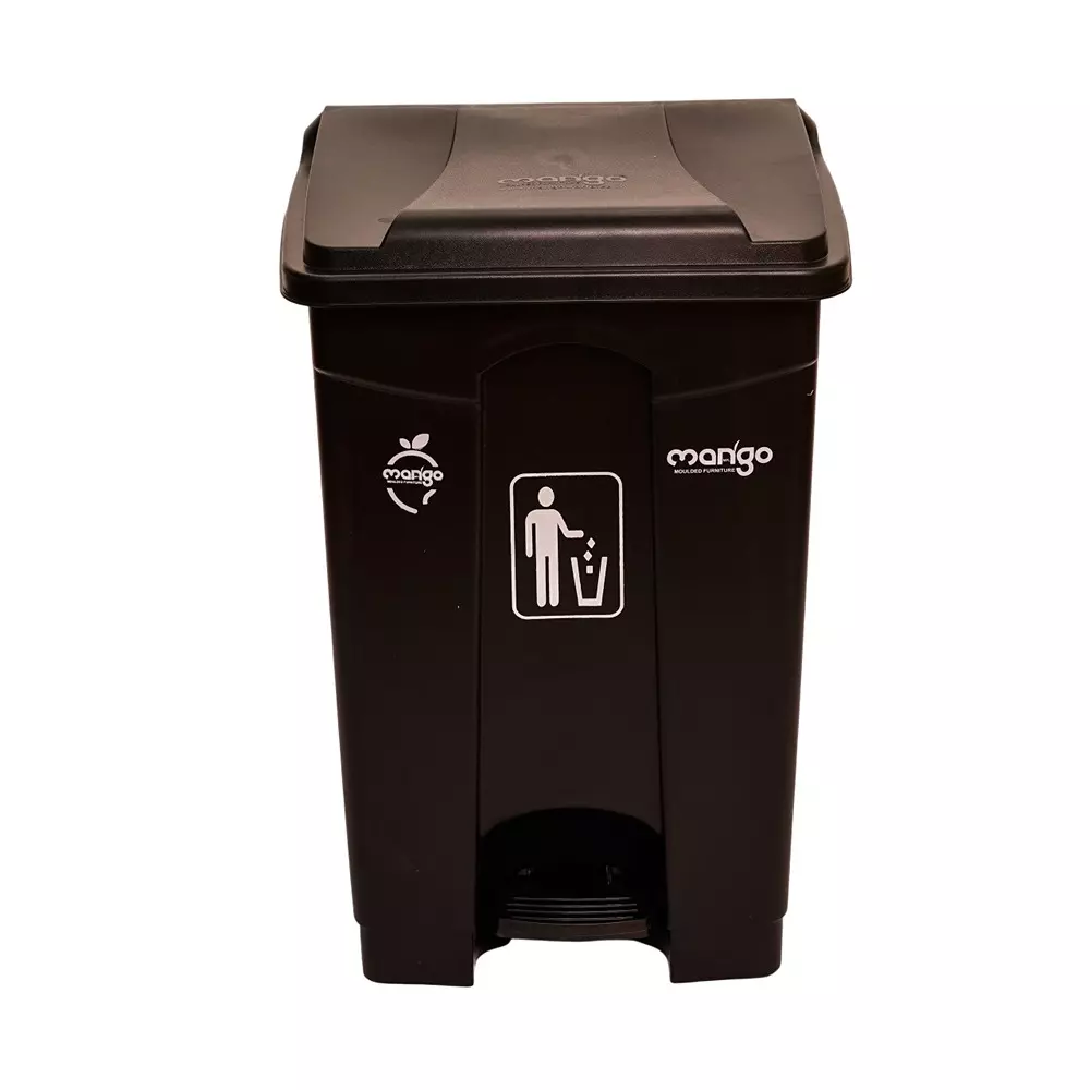 Mango Jumbo Pedal Bin 65 L Capacity 381x431.8x660.4 mm, Jet Black