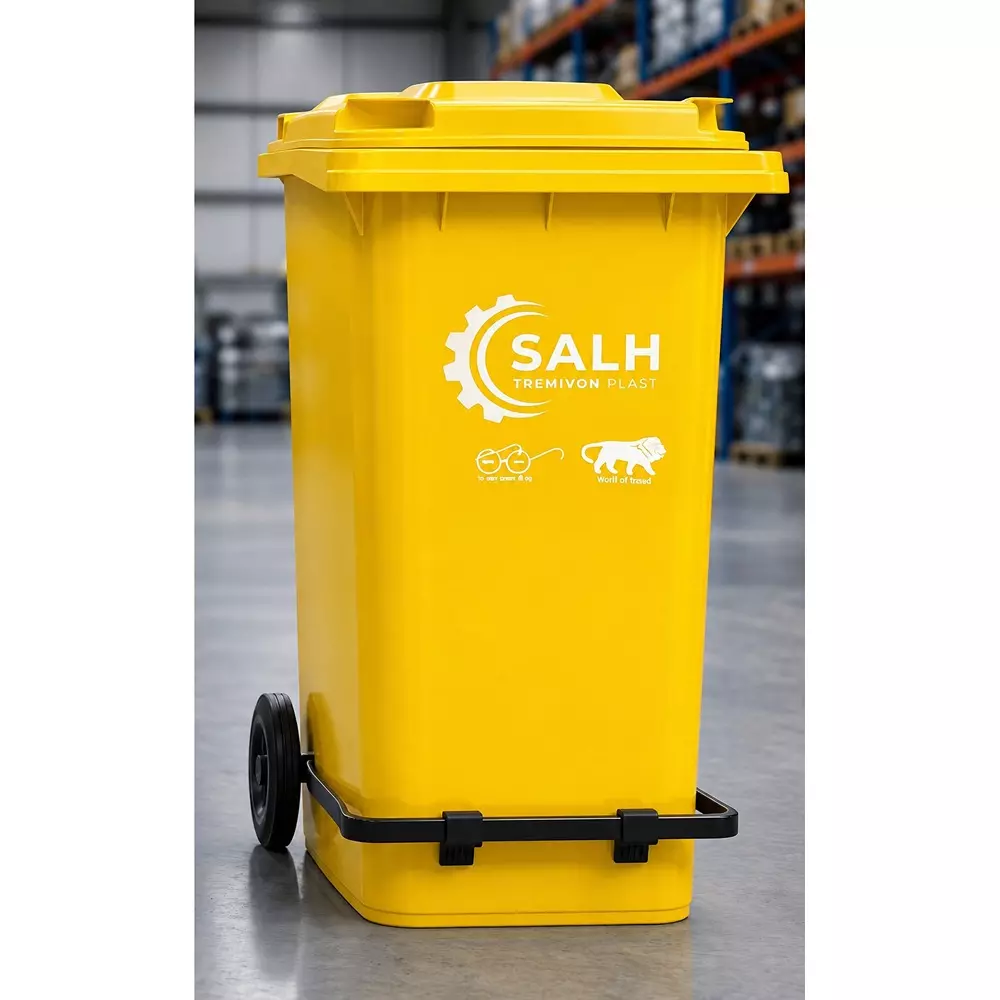 salh-dustbin-open-top-along-with-lid-and-2-wheels-100-l-capacity-yellow-rectangular-shape-plastic-for-outdoor-swb-100-l