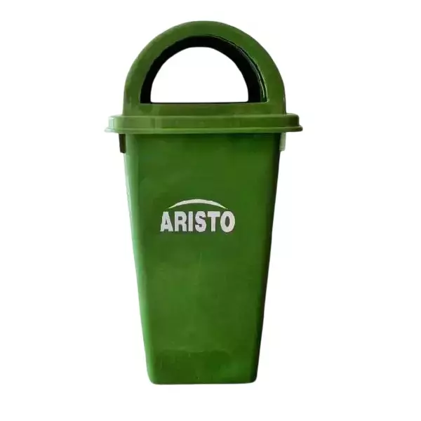 ARISTO Dome Lid Dustbin 60 L Capacity Green