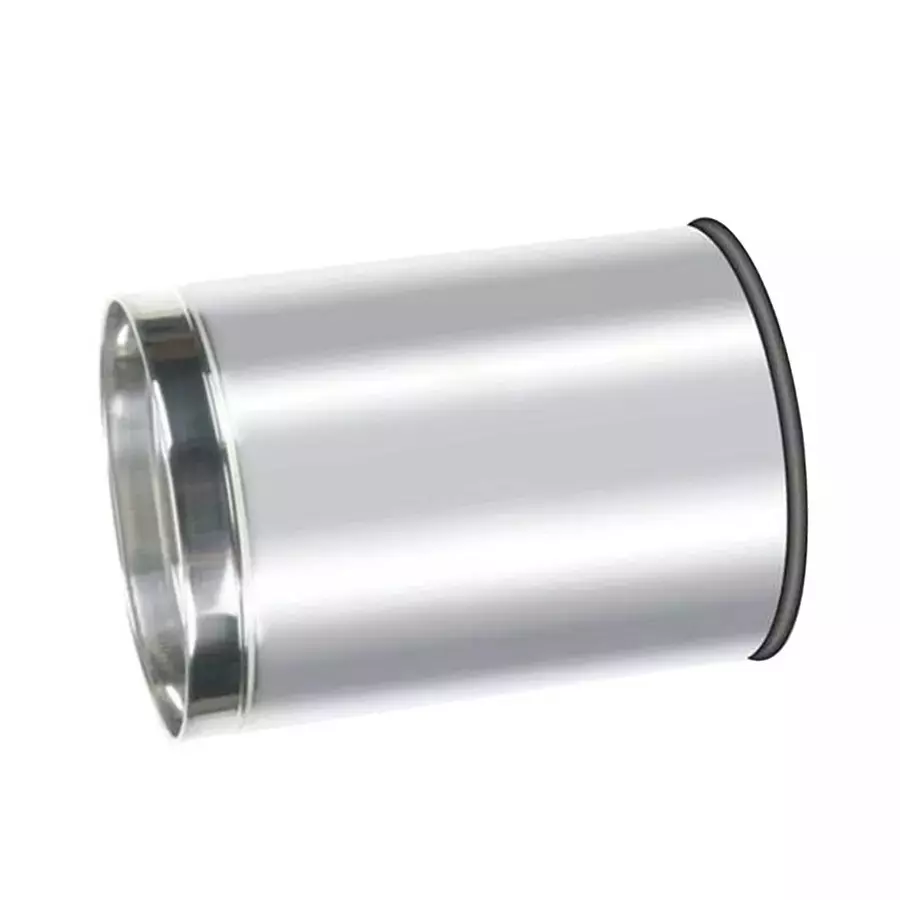 Grassland Open Top Dustbin Stainless Steel Silver 18x32 Inch Free Size, GSS1070