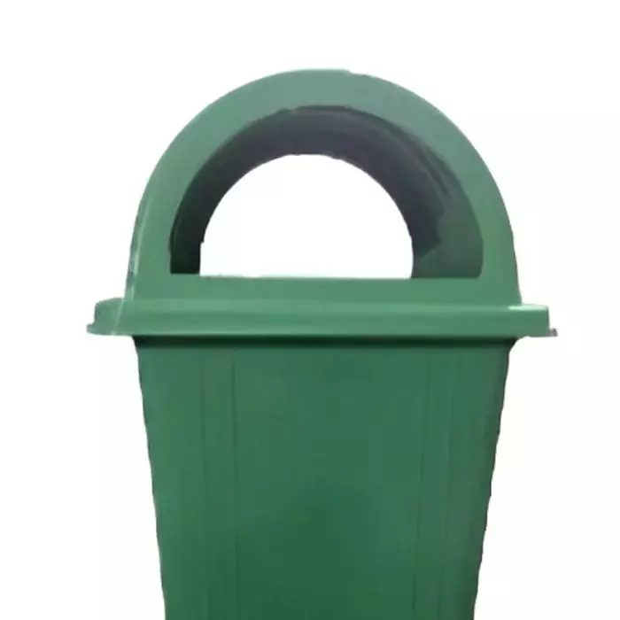 Grassland 60 L Dome Lid Dustbin HDPE Plastic Green, GPL1098