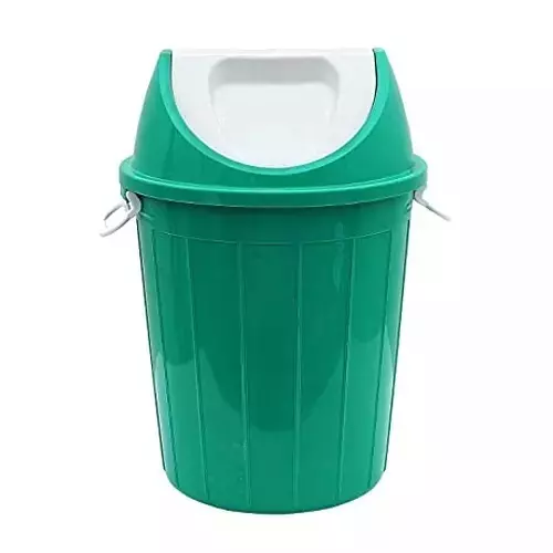 Grassland 80 L Dustbin with Swing Lid HDPE Plastic Green, GPL1172