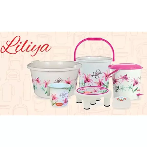 ankur-decorated-bath-set-virgin-plastic-assorted-liliyaangelica-with-bucket-tub-pedal-bin-patla-mug-soap-case