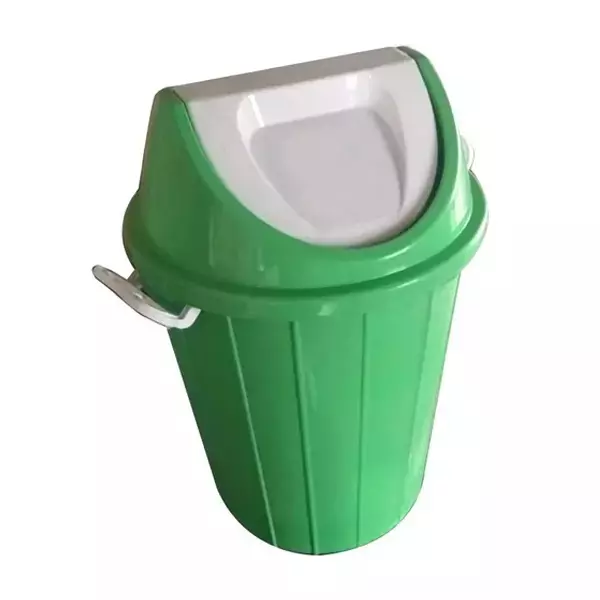 Grassland 10 L Dustbin with Swing Lid HDPE Plastic Green, GPL1235