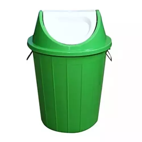 Grassland 10 L Dustbin with Swing Lid HDPE Plastic Green, GPL1235