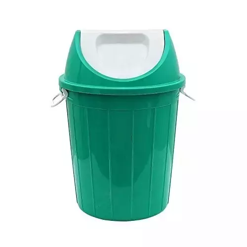 Grassland 40 L Dustbin with Swing Lid HDPE Plastic Green, GPL1251