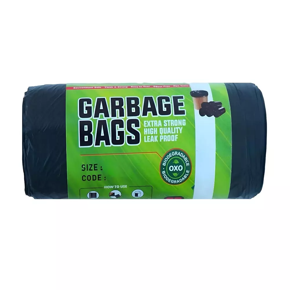 Generic Oxo-Biodegradable Garbage Bag Size 19x21 inch (30 Pcs x 6 Rolls)