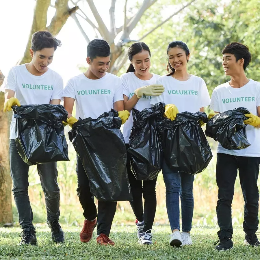 Singhal 120 Micron Garbage Bags 32x24 inch Black Plastic (Pack of 20 Pcs)