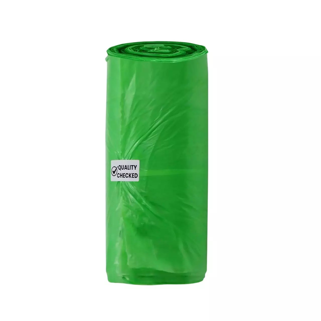 IMECO Medium Garbage Bags with Drawstring 48x54 cm Leak Proof Green, IMEGBNPM30_1P3 (Pack of 10)