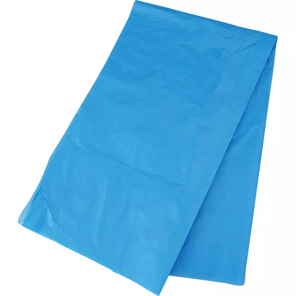 MonotaRO Plastic Bags Smooth type Blue 0.035 mm Thickness, 22579402 (Pack of 100 Pcs)