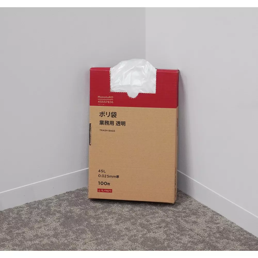 monotaro-plastic-bags-smooth-type-transparent-0025-mm-thickness-45557836-pack-of-100-pcs
