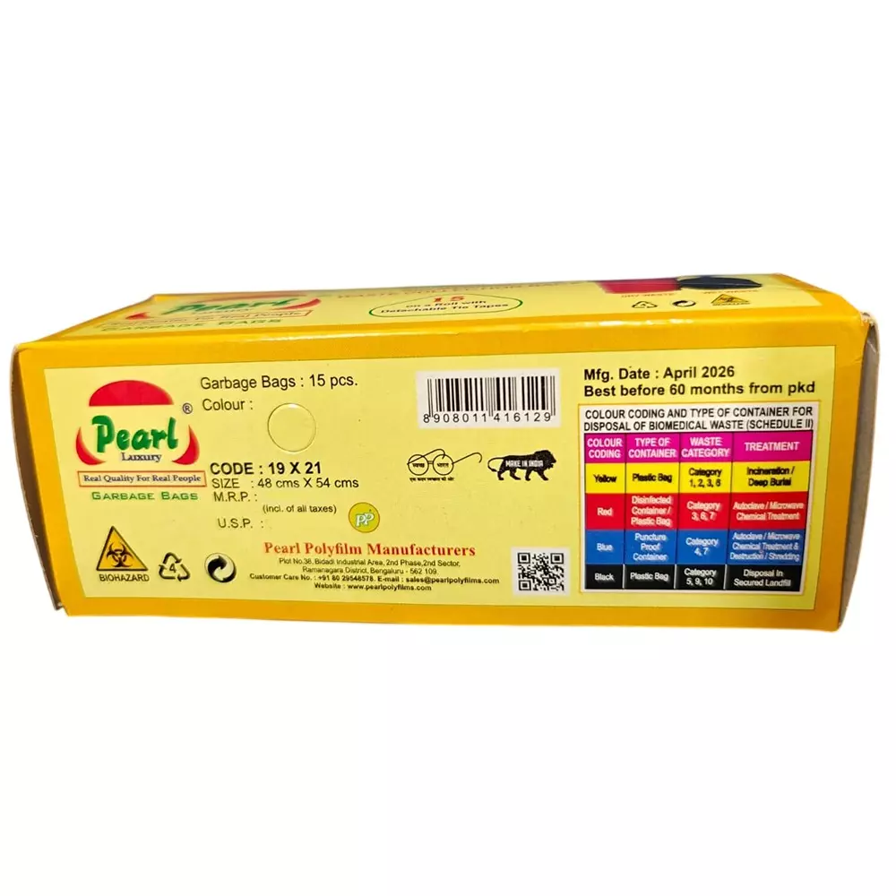 pearl-non-chlorinated-bio-medical-waste-collection-garbage-bag-19-x-21-inch-4826x5334-mm-roll-medium-size-and-51-micron-thickness-pack-of-24-roll
