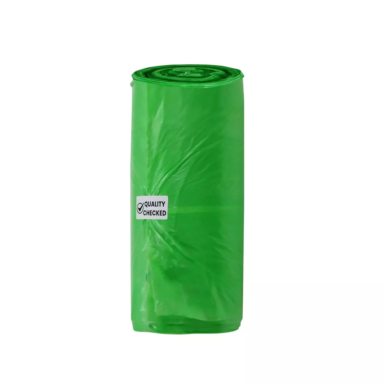 IMECO Small Garbage Bags with Drawstring 43x48 cm Leak Proof Green, IMEGBNPS30_1P3 (Pack of 3)