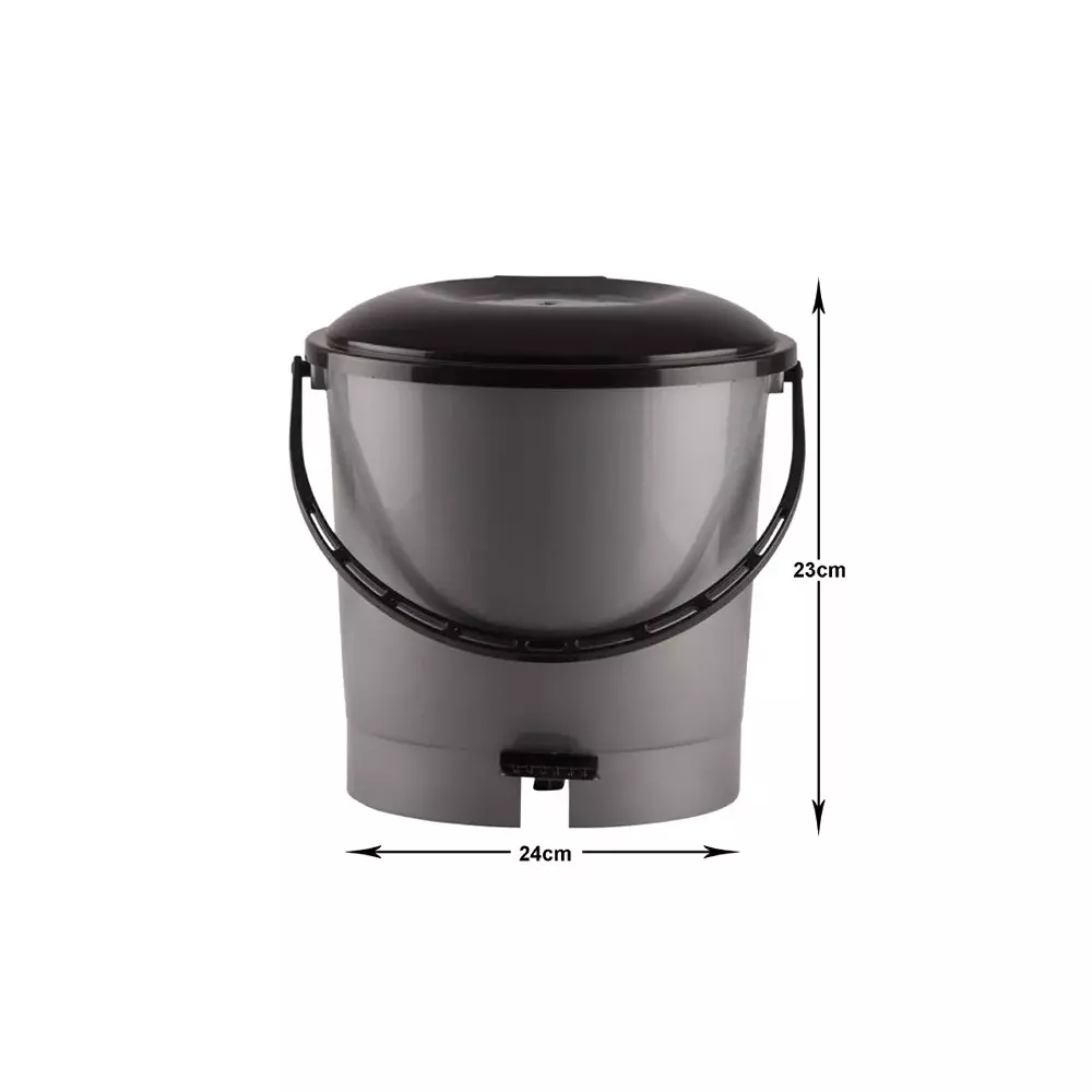 GENERIC Dustbin 7 L Small Size and 2 Packet of Garbage Bag 19x21 cm Combo Kit