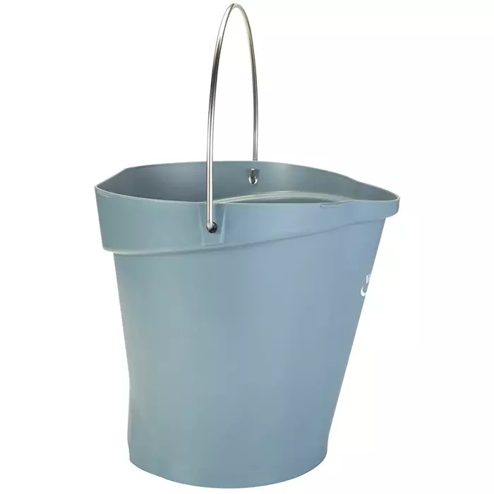 VIKAN Bucket 12 L Plastic Grey with Handle, 568688