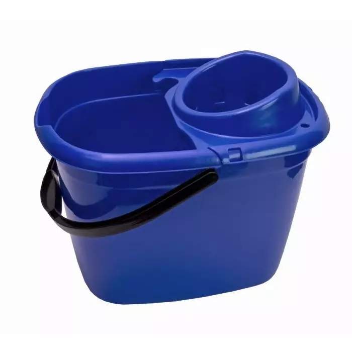 VIKAN Mop Bucket 12 L Polypropylene Blue with Handle, MS363