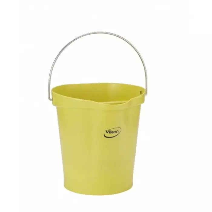 VIKAN Bucket 12 L Polypropylene Yellow with Handle, 56946
