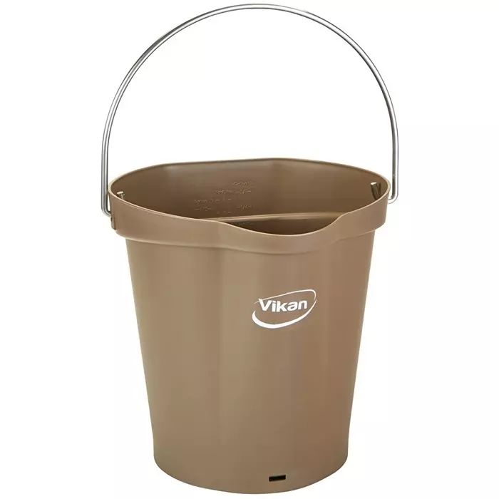 VIKAN Bucket 6 L Plastic Brown with Handle, 568866