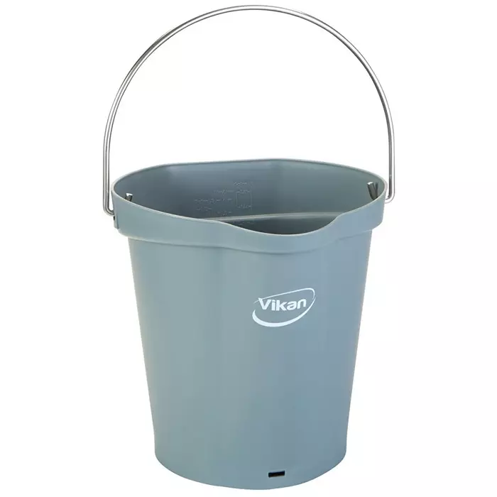 VIKAN Bucket 6 L Plastic Grey with Handle, 568888