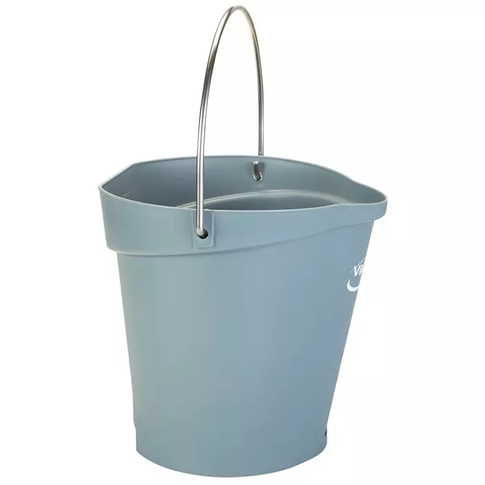 VIKAN Bucket 6 L Plastic Grey with Handle, 568888