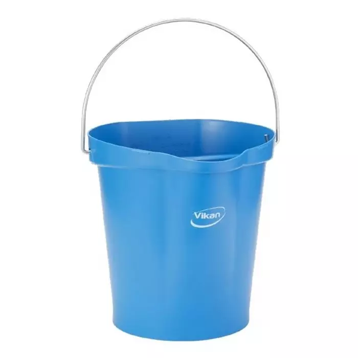 VIKAN Bucket 12 L Polypropylene Blue with Handle, 56943