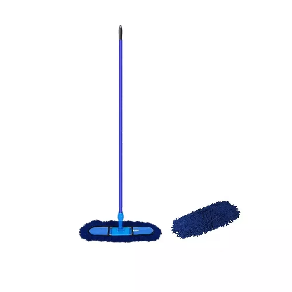 GENERIC Dry Mop Refill With Fream 18 inch (450 mm) Blue + 1 Refill
