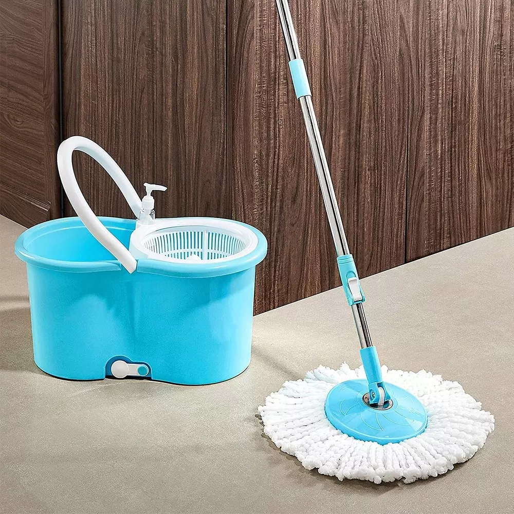 dr-marwin-spin-floor-mop-with-bucket-kit-blue-10-l-360-plastic-long-handle-for-home-school-hospitals