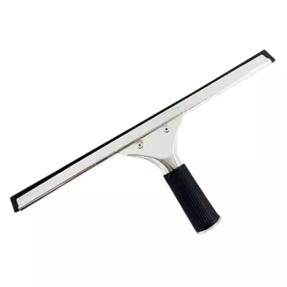 Generic Glass Squeegee 35 cm Stainless Steel & Rubber Blade, Ergonomic Grip for Streak-Free Cleaning