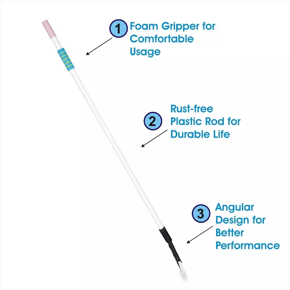 Vimal Big Broomer Heavy Duty Floor Cleaning Wiper Large Plastic & Rubber Handle 22 inch (55 cm) Wide