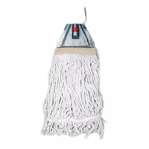 GENERIC Wire Clamp Mop 350 GSM Cotton Powder Coated Handle Rod, CM06 (Pack of 25)
