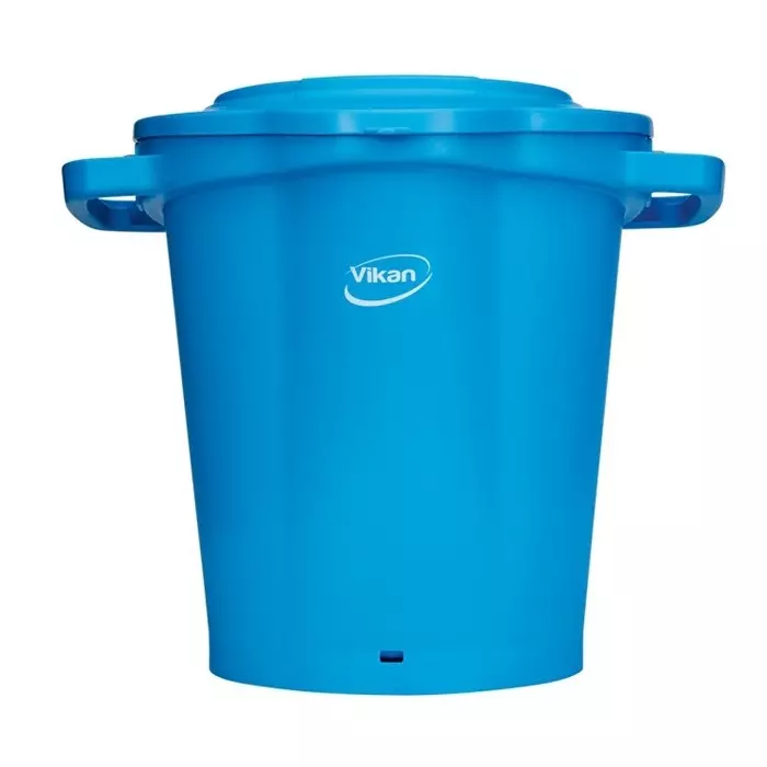 VIKAN Bucket Lid Plastic Blue with Handle, 56933