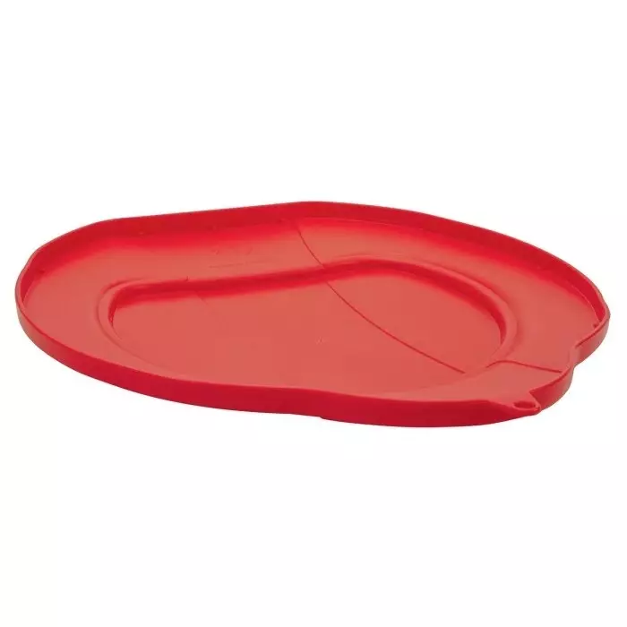 VIKAN Bucket Lid Plastic Red with Handle, 56934