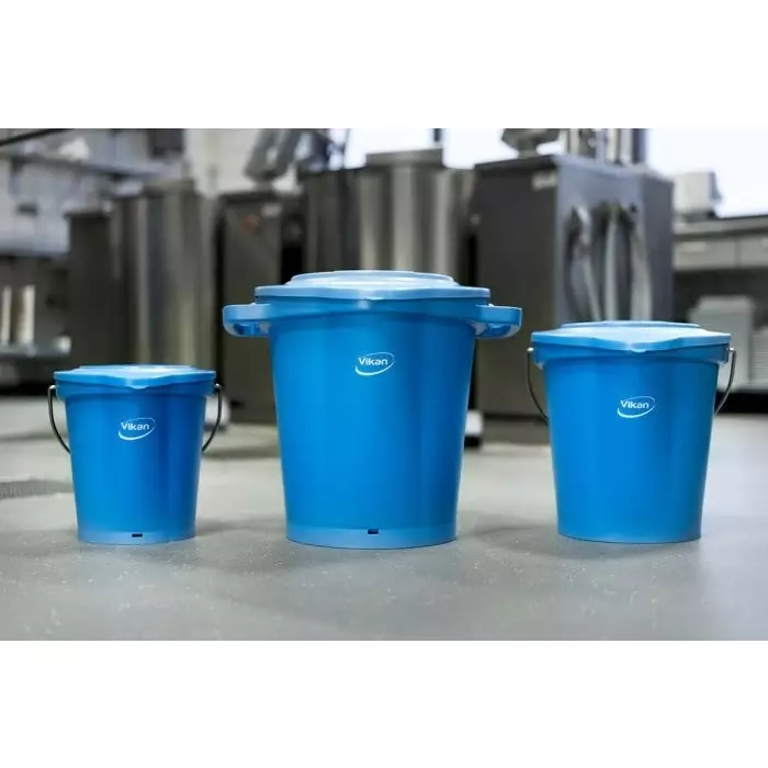 VIKAN Bucket Lid Plastic Red with Handle, 56934