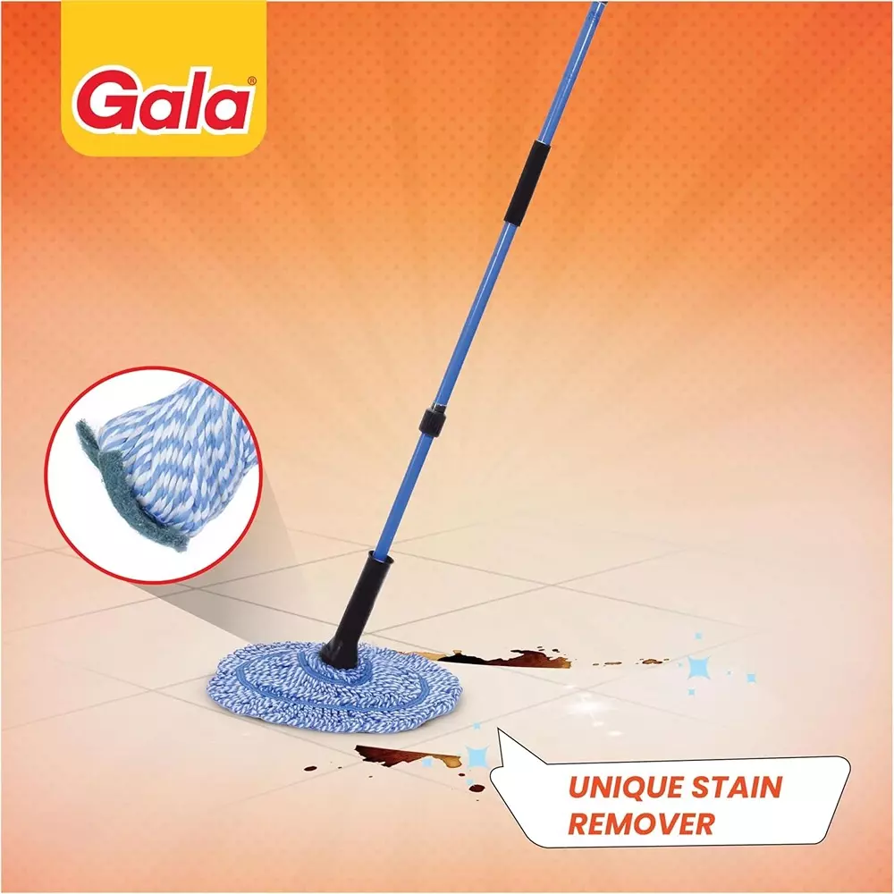 gala Squeeze Twist Mop Modular Microfiber Head For Floor Cleaning, 166457