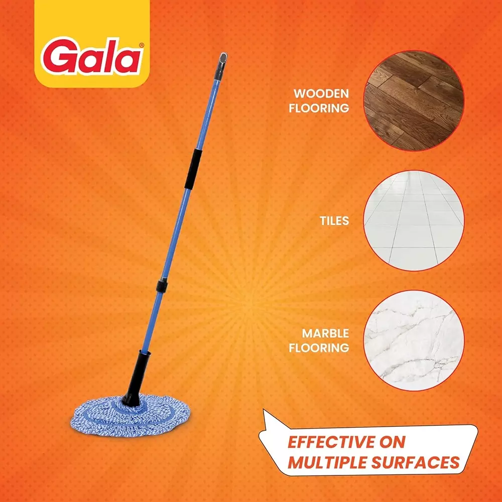 gala Squeeze Twist Mop Modular Microfiber Head For Floor Cleaning, 166457