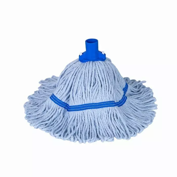 VIKAN Cotton Mop and Handle 200 g Blue, sb533