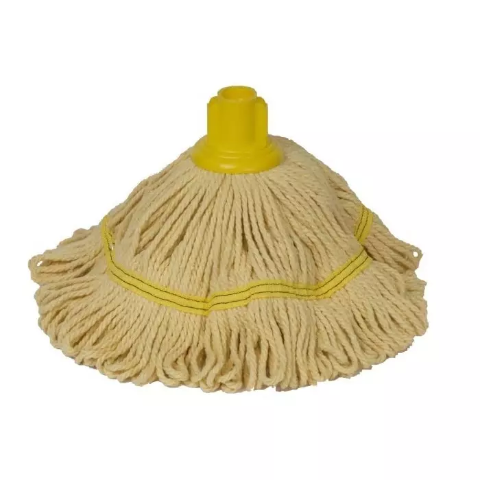 VIKAN Cotton Mop and Handle 200 g Yellow, sb536