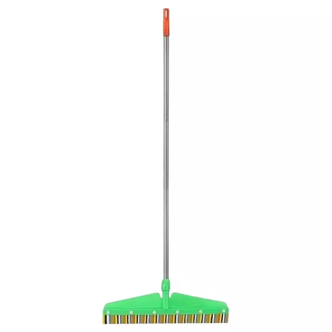 Dr. Marwin Sturdy Floor Wiper With Long Handle 202 Grade 106 cm (Rod), 104 cm (Flap) Stainless Steel (Rod) for Home, School & Hospitals