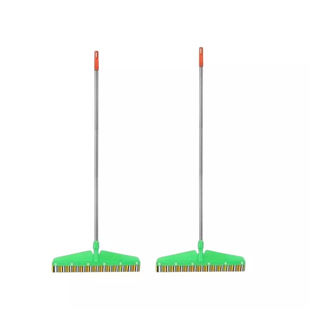 Dr. Marwin Sturdy Floor Wiper With Long Handle 202 Grade 106 cm (Rod), 104 cm (Flap) Stainless Steel (Rod) for Home, School & Hospitals (Pack of 2 Pcs)