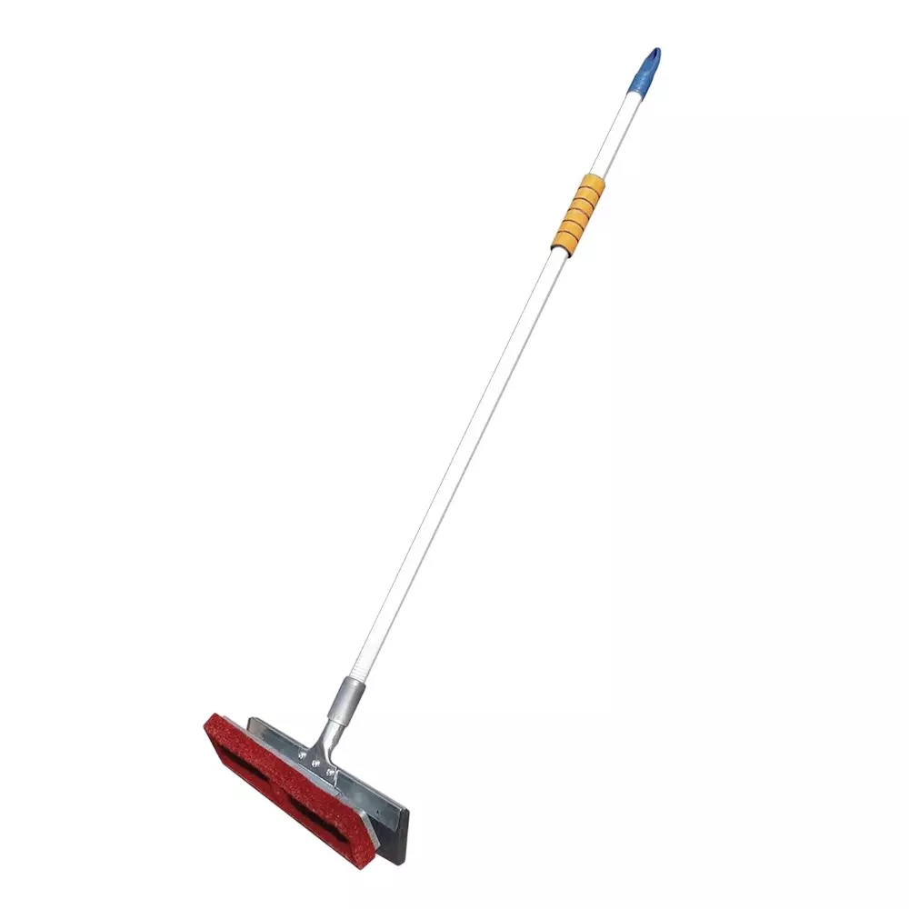 Vimal ECO- 300 Floor Cleaning Long Handle Scrubber with Wiper (2 in 1) Multicolor Plastic Handle