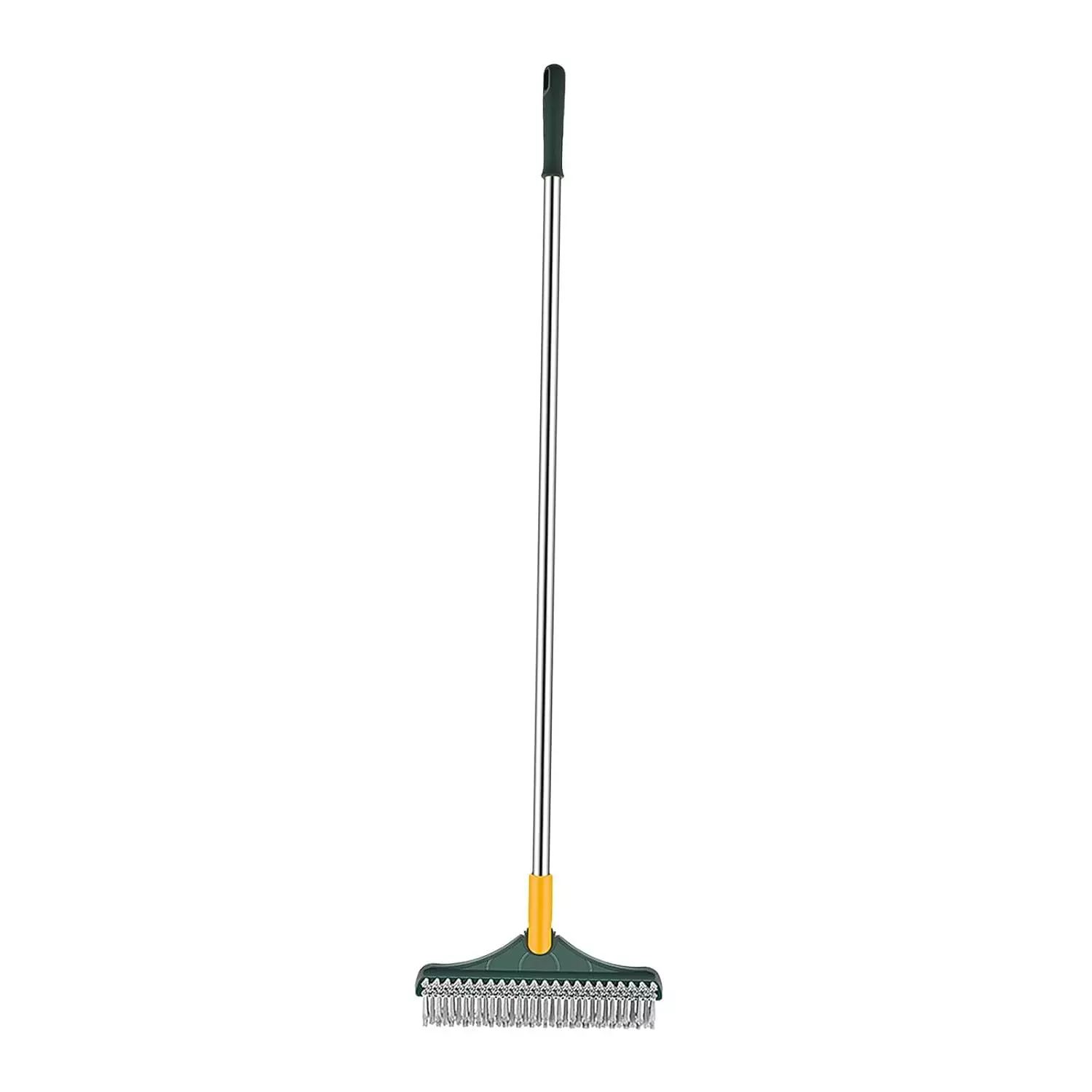 Dr. Marwin Squeegee Wiper With Telephonic Handle Yellow 15x5 cm (flap), 40 cm (Handle) Plastic for Home, School & Hospitals