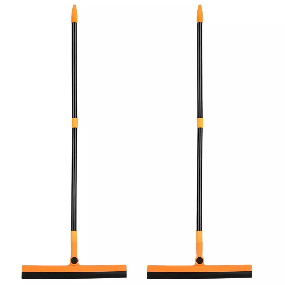 Dr. Marwin Sturdy Floor Wiper With Long Handle 202 Grade 106 cm (Rod), 38 cm (Flap) Stainless Steel (Rod) for Home, School & Hospitals (Pack of 2 Pcs)