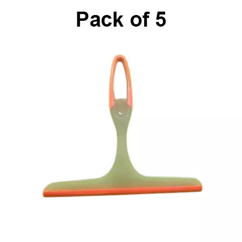 GENERIC Kitchen and Glass Wiper Orange Plastic for Kitchen (Pack of 5 Pcs)