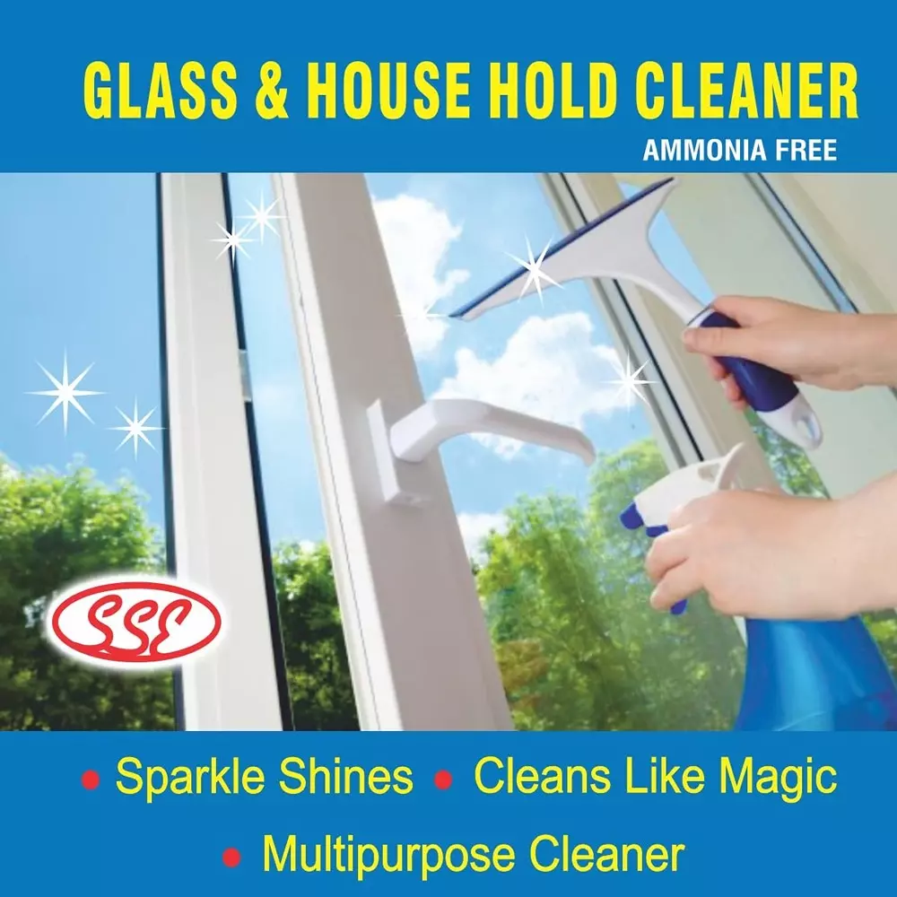 Cleanzo Glass Cleaner 5 L Fresh Fragrance For Mirror, Window, Kitchen, Car Windshields