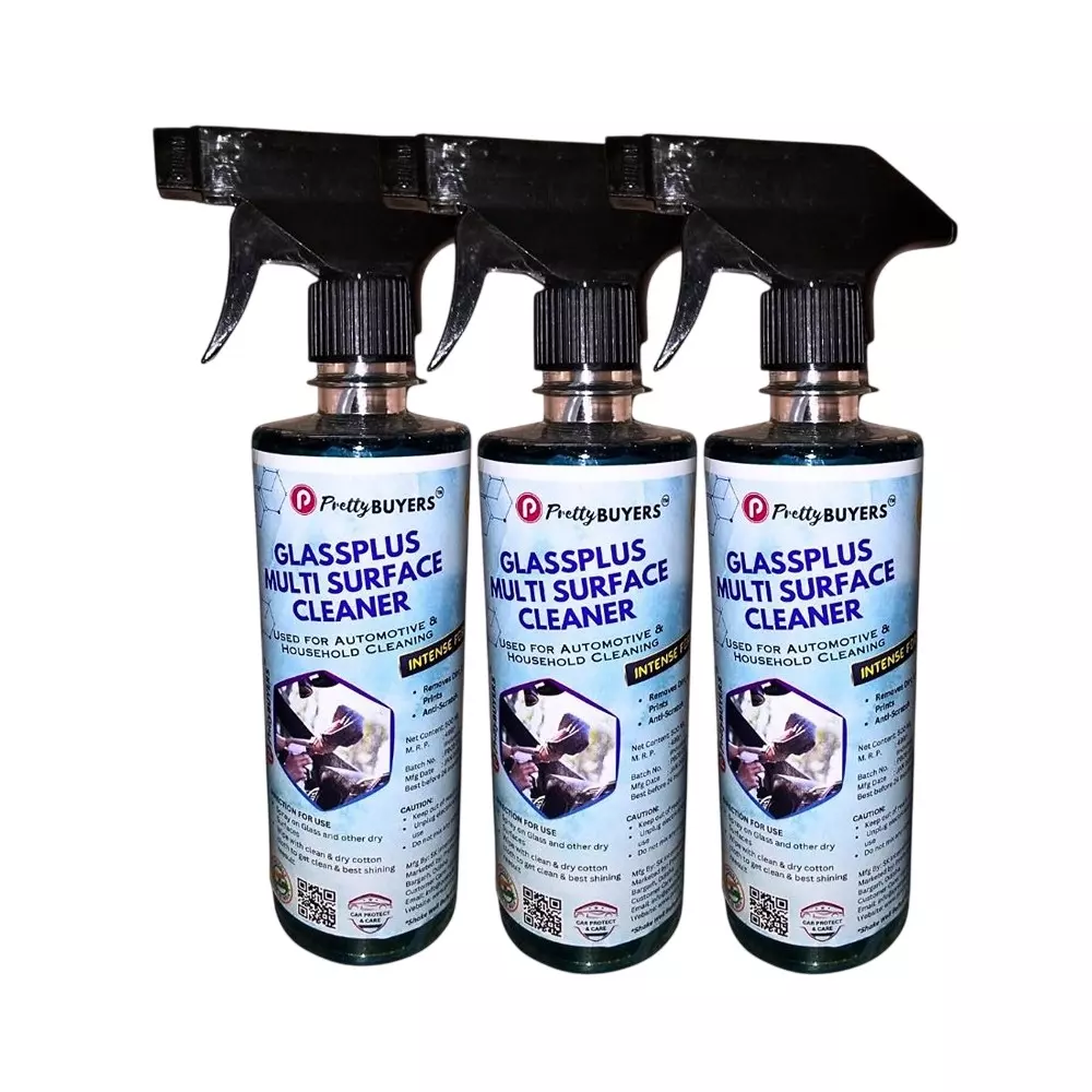 PrettyBUYERS 500 ml Glass and Surface Cleaner Spray (Pack of 3 Pcs)
