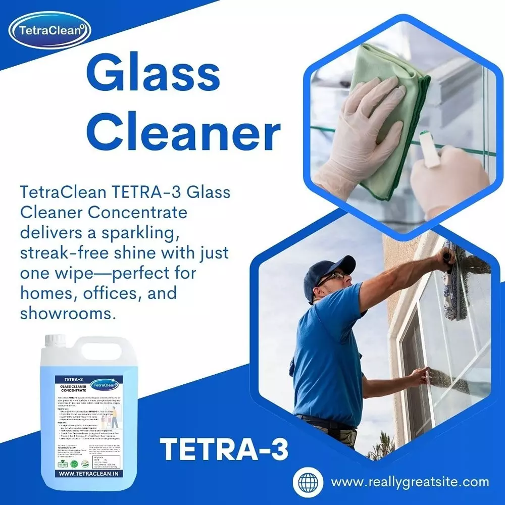 TetraClean 5 L Glass Cleaner Fresh Scent All Purpose Glass Cleaning, Tetra_3