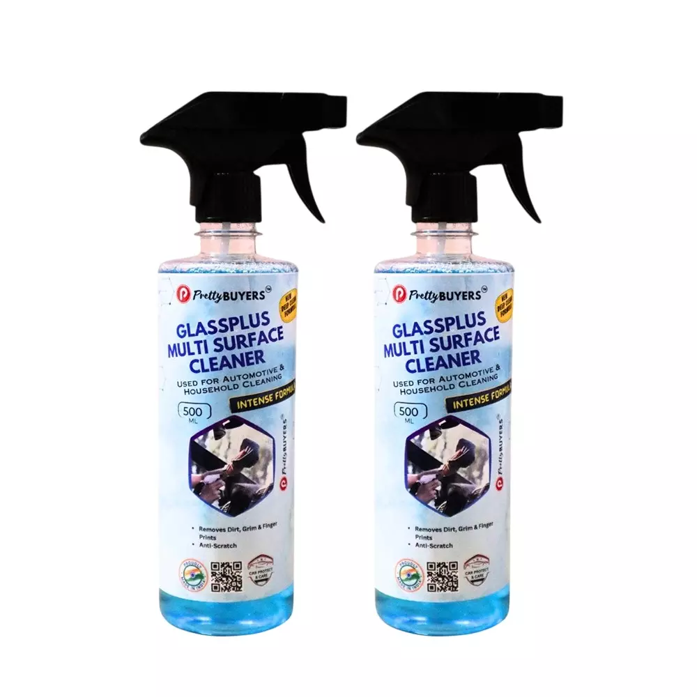 PrettyBUYERS Glass and Surface Cleaner Liquid Spray 500 ml Each (Pack of 2)