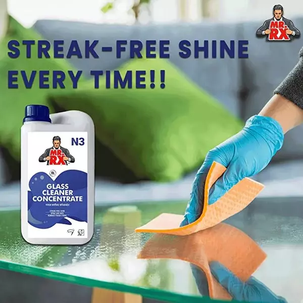 Mr. RX N3 Concentrate Glass Cleaner 5 L Can Liquid Fresh for Window, Mirror & Glass