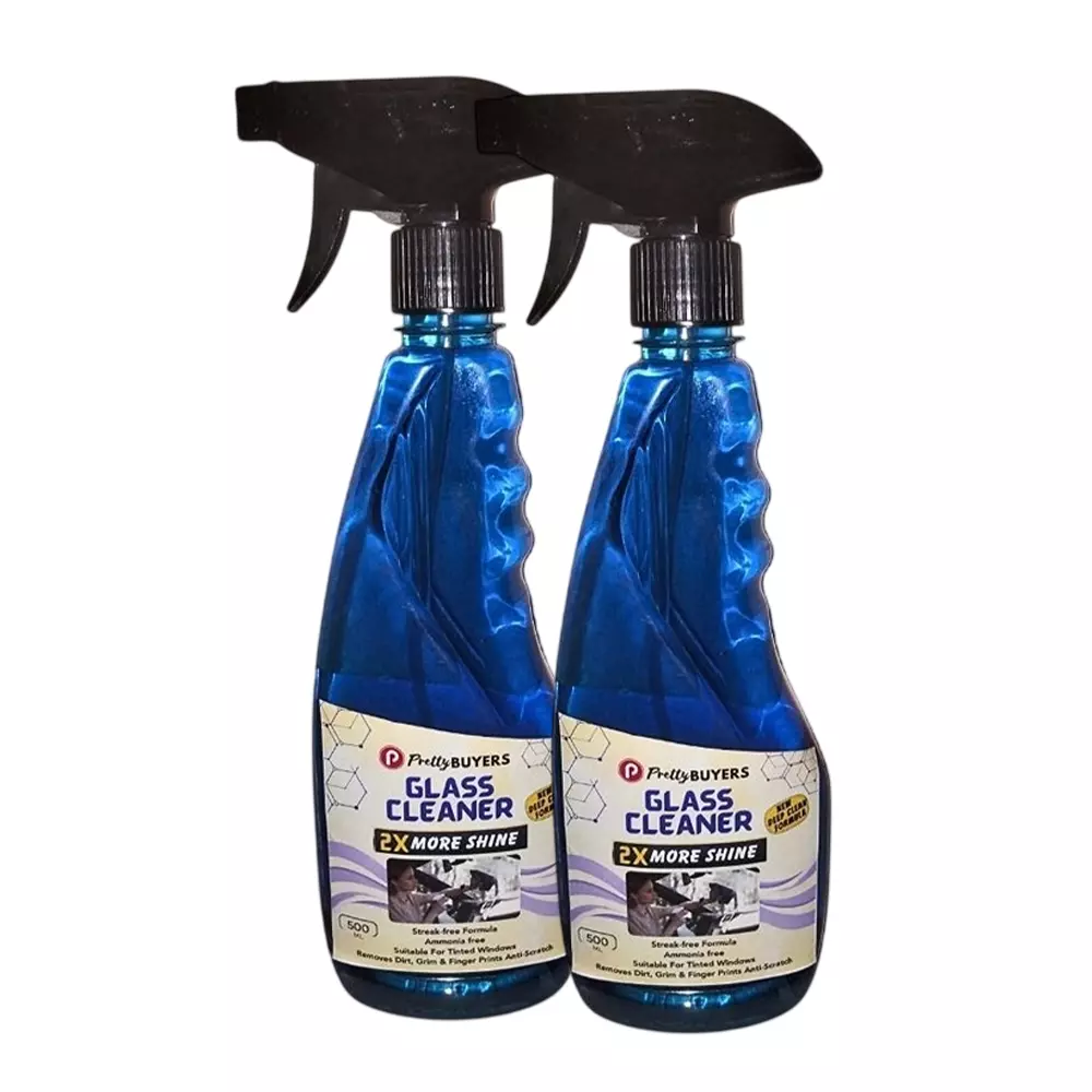 PrettyBUYERS 500 ml Glass Cleaner Spray (Pack of 2 Pcs)