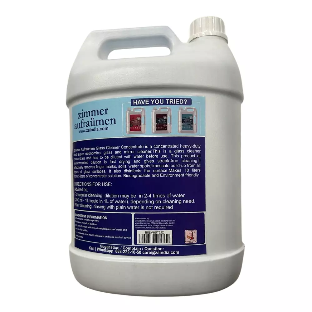 Zimmer Aufraumen 5 L Concentrated Liquid Glass Cleaner